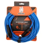 CABLE MICROFONO RHINO RMC 0624 059 XLR XLR 6M BL